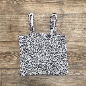 Old Navy Black and White Crop Top